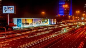 billboard advertising dubai essalan digital space dive