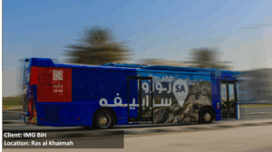 Bus Advertising company Ras Al Khaimah Bus Branding RAK Outdoor Advertising company