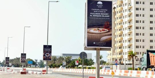 Lampposts Advertising RAK- Pullman Resort & Spa Al Marjan Island