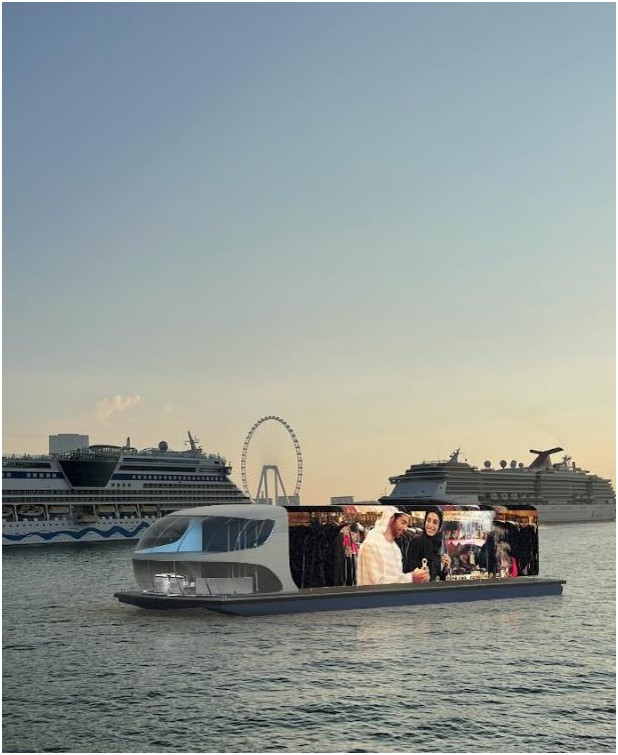 3D Digital Screen Vessel Advertising Dubai