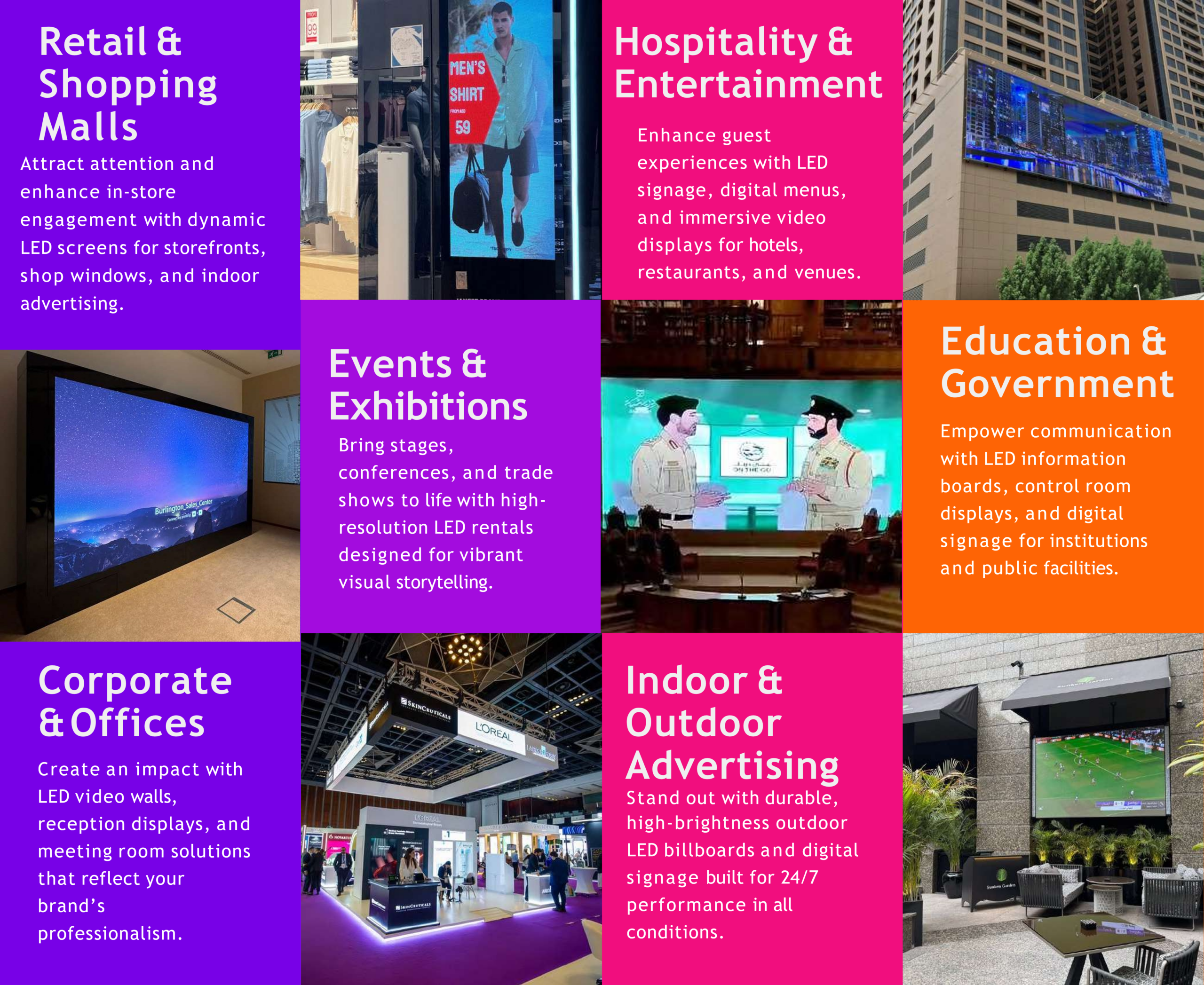 LED Screen Dubai LED Display Video Wall Solutions UAE