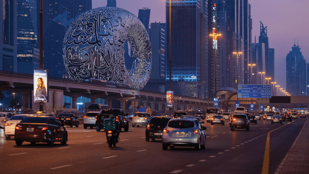 Lamppost Advertising Dubai Sheikh Zayed Road